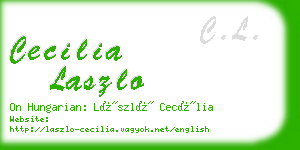 cecilia laszlo business card